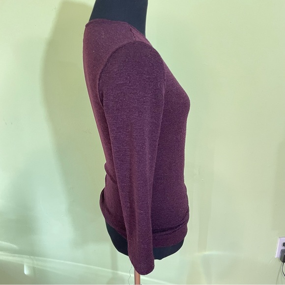 VINTAGE Y2K AMY BYER MAROON WRAP SIDE TIE TOP SIZE LARGE - Picture 4 of 9